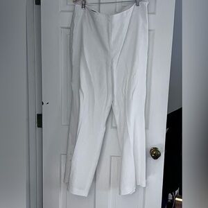 Talbots White Wide-Leg Pants